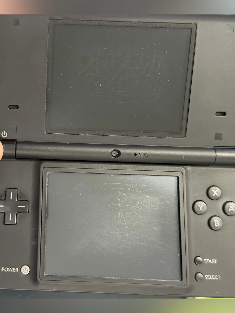 Nintendo DSi Black Handheld Gaming System TWL-001 USA with Charger Game Tested